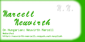 marcell neuvirth business card